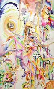 Enlightenment - Watercolor on paper 80 by 120 cm. 2013