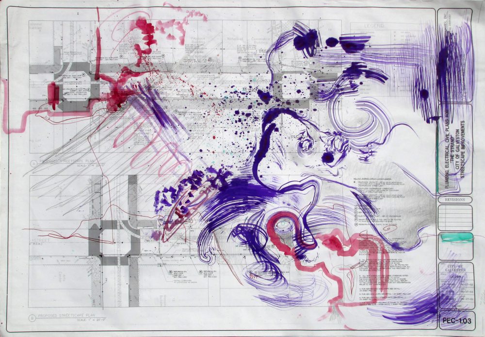 Untitled - Ink and graphite on paper 110 by 77 cm. 2016