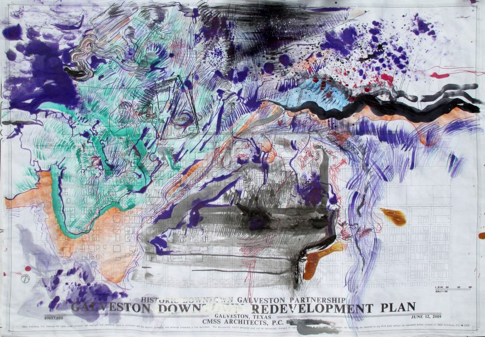 1900 Storm - Ink and graphite on paper 110 by 77 cm. 2016